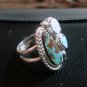 Koroit Boulder Opal and Sterling Silver Ring