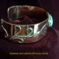 Turquoise, Sterling Silver, Copper Cuff Bracelet