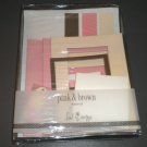 HEIDI SNAPP Cute Pink & Brown Picture Frame Kit for Scrapbooks - Brand new!