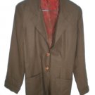 Hillard & Hanson Dark Brown Blazer Women's Suit Jacket Size Small S NWOT
