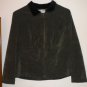 Jessica Howard Women's Petite Zipper Jacket, Dark Brown Light Zip-Up Coat