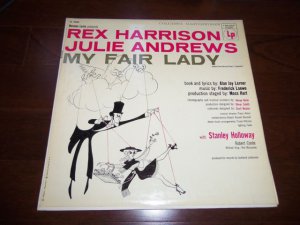 MY FAIR LADY Rex Harrison Julie Andrews 12" Vinyl LP 33RPM 1956 Columbia OL 5090