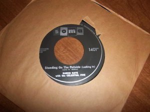 KAREN KAYE - Chained / Standing On The Outside Looking In 45 RPM 7" Vinyl Single
