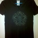 JEDIDIAH Rooted In Love, Owl Bird Cotton Brown T-Shirt Top, Women's Size Large L