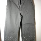 Calvin Klein Jeans Gray Dots Capri Short Pants, Women's Size 8 Pre-owned