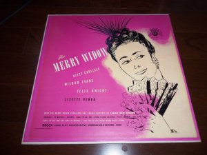 THE MERRY WIDOW Selections, Opera 12" Vinyl LP 33 RPM 1949 DECCA DLP 8004 MINT