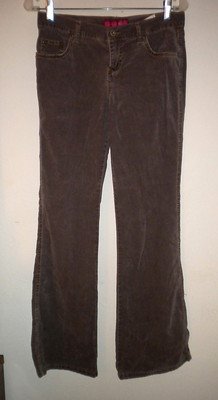 GLO Designer Bluejeans Pants Straight Leg Brown Jeans, Juniors Size 7 Pre-owned
