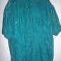 Structure Green 100% Silk Button Down Dress Shirt. Men's Size Small S Pre-owned