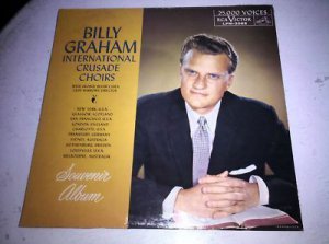 RARE Billy Graham International Crusade Choirs LPM-2088 Christian Music Vinyl LP