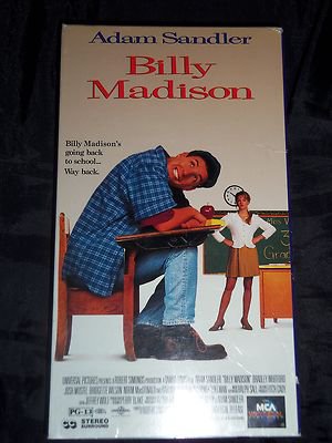 Billy Madison (VHS, 1995) Classic Adam Sandler Comedy Movie, Bradley Whitford