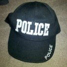 POLICE Style Hat Black Embroidered Adjustable Fun Novelty Baseball Ball Cap NEW!