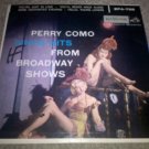 Perry Como Sings Hits From Broadway Shows - Vintage 7" Vinyl Single EPA-728 VG