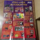 Vintage Acclaim Old School Video Game Blockbusters Retro Advertising Poster NICE