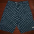 BILLABONG Skater Surfer Style Black Blue Checker Casual Shorts, Men's Sz 30 NWOT