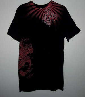 USSD MMA San Clemente Mixed Martial Arts Dragon Black T-Shirt Men's Size Large L