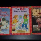Set of 3 Scholastic Reader Paperback Children's Books: Christmas Penguin & More