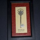 FAMILY Holds The Key To Your Heart, Decorative Hanging Framed Key Gift Word Art