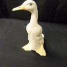 White Duck Swan Ceramic Clay Sculpture Collectible Bird Figurine, 5 x 3 Inches