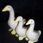 Lot of 3 Set Department DEPT 56 White Swans Collectible Bird Sculpture Figurines