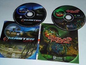 Master Rallye / Aquanox - Retro Windows PC Video Game 2 CD-ROM Discs Combo Pack