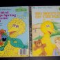 2 Sesame Street Little Golden Books, Big Bird's Day On The Farm Brings Spring To