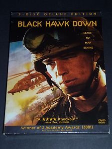 Black Hawk Down (DVD, 2003, Complete 3-DVD Set Deluxe Edition) Ewan McGregor War