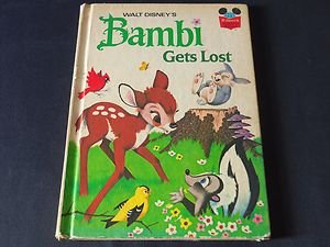 Walt Disney's Bambi Gets Lost, Vintage 1972 Hardcover Book Club Edition Vtg