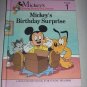 Mickey's Birthday Surprise (1990, Hardcover) Disney Young Reader's Library Vol 1