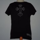 F.U.C. Funky Unique Clothing, Goth Cross Black T-Shirt Women's Size Medium M NEW