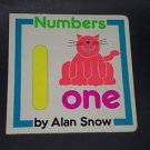 Numbers, Alan Snow 1991 Hardcover, Illustrated Educational Children's Board Book