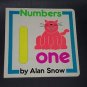 Numbers, Alan Snow 1991 Hardcover, Illustrated Educational Children's Board Book