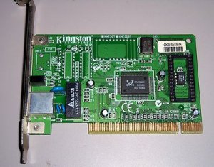 Kingston Internal PCI Network Card, Wired Ethernet 10Base-T 10 Mbps KNE30T Used