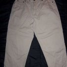 RALPH LAUREN Polo Jeans Co White Beige Khaki Cropped Capri Pants, Women's Size 8
