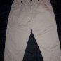 RALPH LAUREN Polo Jeans Co White Beige Khaki Cropped Capri Pants, Women's Size 8
