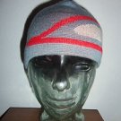 CONVERT Columbia Sportswear Gray / Red Skull Cap Beanie Hat, One Size Youth NWOT