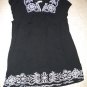 one clothing black no sz so a Large dress/Top?   white stitching