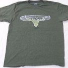Toes On The Nose Surf Dark Green T-Shirt, Antlers & Surfboard, Men's Sz Medium M