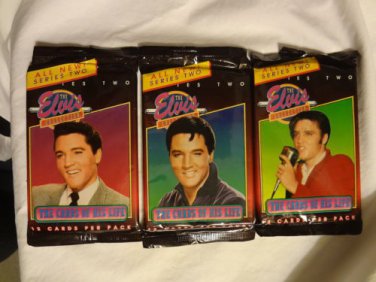 The Elvis Collection Trading Cards Series Two 3 New Unopened Packs Collectible