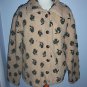 Straight Down Clothing Co, Brown Fuzzy Fleece Jacket Coat, Women's Size Medium M