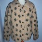 Straight Down Clothing Co, Brown Fuzzy Fleece Jacket Coat, Women's Size Medium M