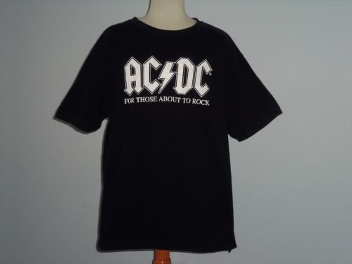 AC/DC For Those About To Rock Band Concert Tour Black T-Shirt Men's ...