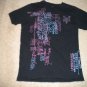 Disney Pirates of the Carribean black mens T shirt sz Large EUC jolly roger