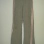 Self Esteem Brand Casual Thin Sweat Pants Gray with Pink Stripes, Women's Size M