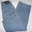 Levi's Vintage Silver Tab Baggy Fit Ladies Denim Blue Jeans, Girls Size 14 Youth