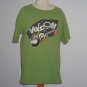 Volcom Skater Surfer Brand Collage Art Logo Graphic Tee Green T-Shirt Men's Sz S