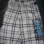 Union Bay Black & White Striped Board Shorts Swim Suit Trunks, Boys Size 10 NWOT