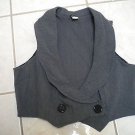 Cropped vest collar sz  Large Styles brand stretch EUC