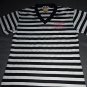 Escaped From Alcatraz San Francisco Prison Stripe T-Shirt Youth Girls Sz XL NWOT