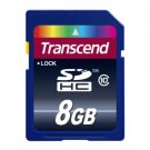 Transcend 8 GB SDHC Class 10 Flash Memory Card TS8GSDHC10