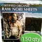 Raw Organic Nori Sheets 150 qty